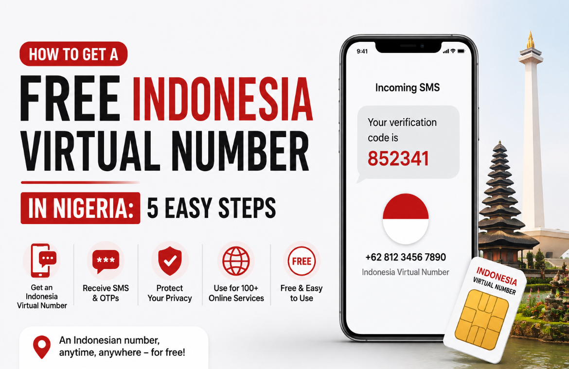 How to Get a Free Indonesia Virtual Number in Nigeria: 5 Easy Steps